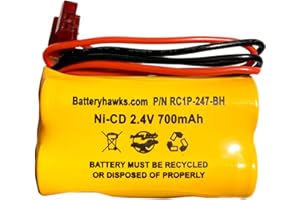 BATTERY HAWK 2.4v AA NiCad Battery EME 026-180 Exit Sign Emergency Light Battery 2.4v AA 700mAh Ni-CD NICD