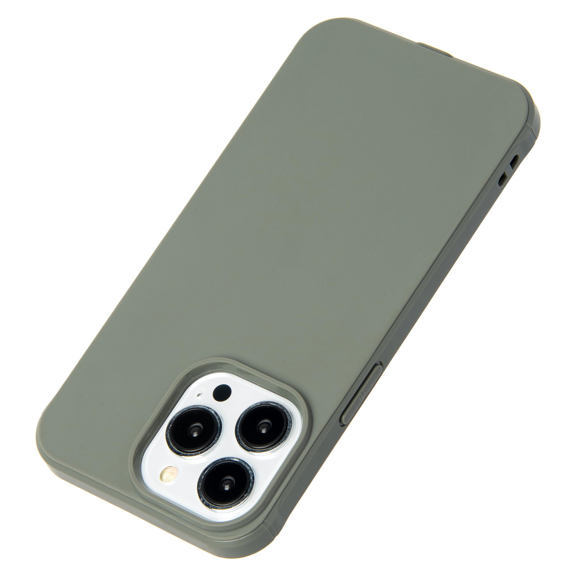 Danbey Shockproof iPhone 12 Pro Max Case, Matte Case, Full Drop Protection Phone Case, Dust-Proof, Abyss Green, Solid Color Cover, 6.7 inches 2020 - Gray Green, Shockproof-Gray Green