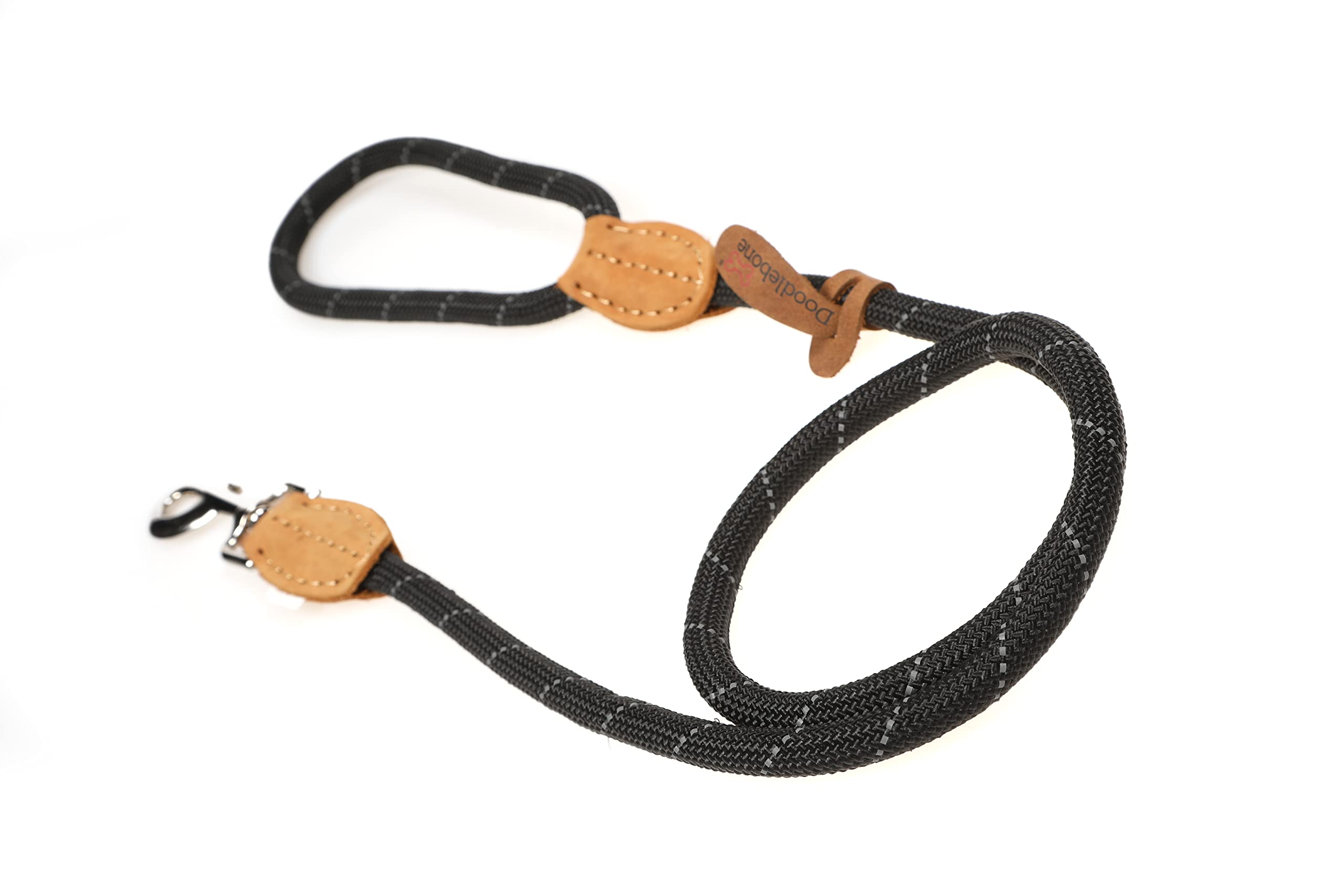 Doodlebone Rope Lead, Coal, 12mm