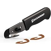 TECKWRAP Vinyl Backing Cutter Knife for Car Wrap Vinyl &amp; DIY Projects | Utility Knife Backslitter Tool Liner, Safety Cutter, Aluminum Handle, Back Paper Slitting Knife
