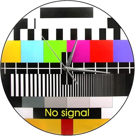 Amazon 掛け時計 おしゃれ 壁掛け時計 レトロテレビカラーテスト画面壁時計現代の壁アート装飾背景調整信号無信号テレビ壁時計 耐久性丈夫 置き時計 円形 無騒音 静音 防塵 インテリアおしゃれ 部屋装飾 サイレント インテリア プレゼント おしゃれ 引越 新築 開業 昇進