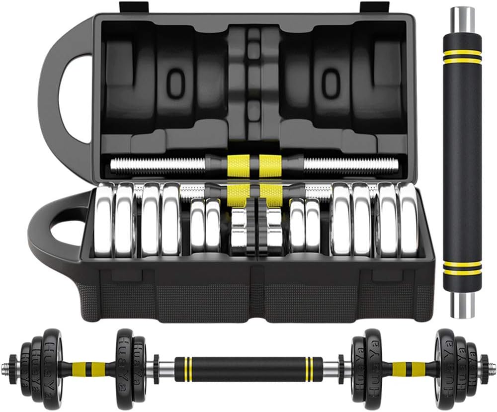 XUNAN 20Kg Fitness Dumbbell Set Adjustable Dumbbells Weight Set for Body Workout Home Gym