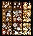 JOYIN 138 PCs Snowflake Window Clings Decal Stickers for Winter Christmas Home Decorations Ornaments Holiday Party Supplies.