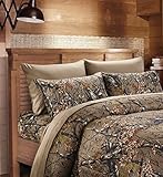20 Lakes Super Soft Microfiber 6 Piece Camo Bed Sheets and Pillowcases(Queen, Forest)