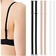 Molain Bra Strap, 3 Pairs Replacement Elastic Adjustable Elastic Underwear Shoulder Strap, Bra Strap for Strapless Bra