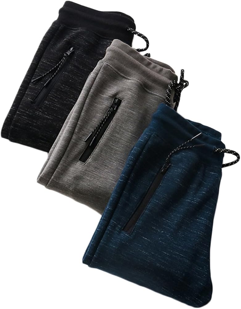 KISBINI Big Boys Cotton Sweatpants Sweats Athletic Pants for Children Navy 8T: Clothing