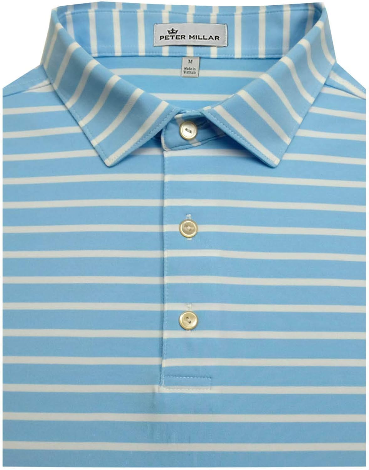 PETER MILLAR Golf Mens Short Sleeve Stripe Performance Polo at Amazon
