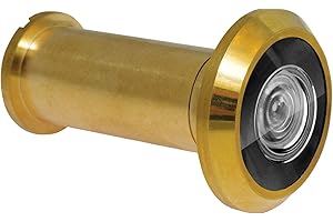 NUK3Y PRODUCTS K3 Nuk3y 220 Degree Wide Angle Heavy Duty Door Viewer (1 Pack, Polished Brass)