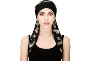 FADACHY Chemo Headwear for Women,Chemo Caps Lightweight for Summer with Head Scarf,Silky Soft Hair Turbans Fashion