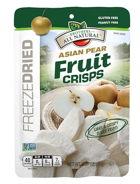 BROTHERS ALL NATURAL ASIAN PEAR FRUIT CRISPS 12 COUNT, 0.35 OZ