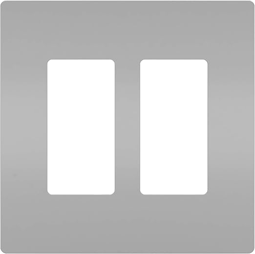 Legrand Pass Seymour Radiant Rwp262gry Two Gang Screwless Wall