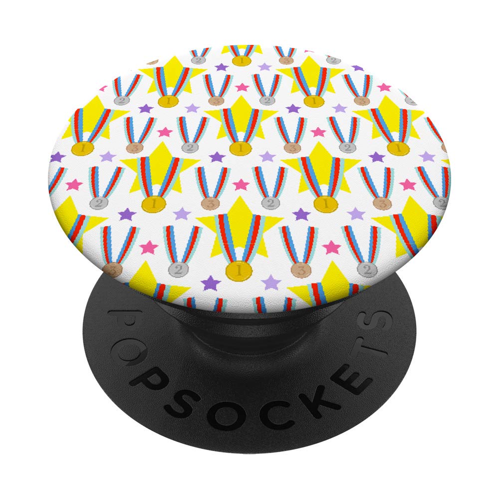Cute Gymnastics Medals PopSockets Grip and Stand for Phones and Tablets