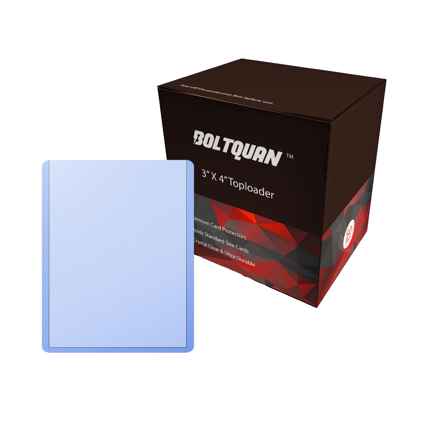 Premium 35pt Toploaders for Trading Cards – Ultra Clear, Rigid Protection for Sports Cards, Baseball, MTG and More – Dustproof – 50 Pack