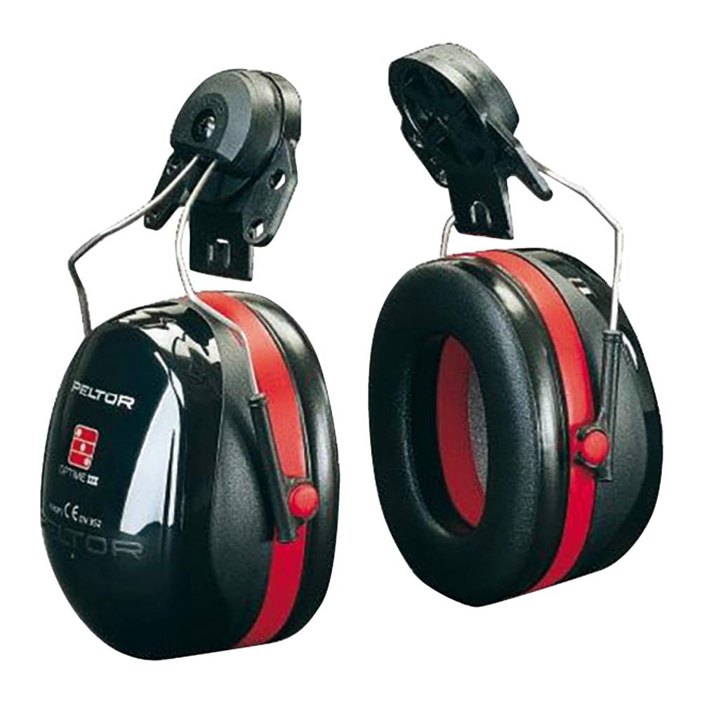3M H540P3H-413-SV Peltor Optime Iii Helmet Att., Black/Red