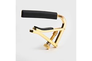 Guitar Capo, Metal Acoustic and Electric Guitar Tuner Clip, Gold