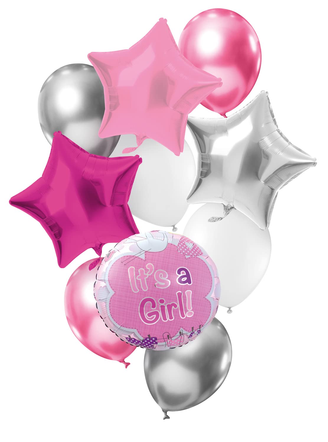 Folat 66970 It's a Girl! Pink Balloons Set — image 1