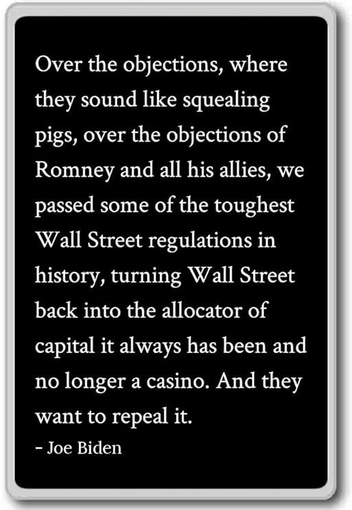 Más de las objeciones, donde sonido como Squeal... - Joe Biden ...