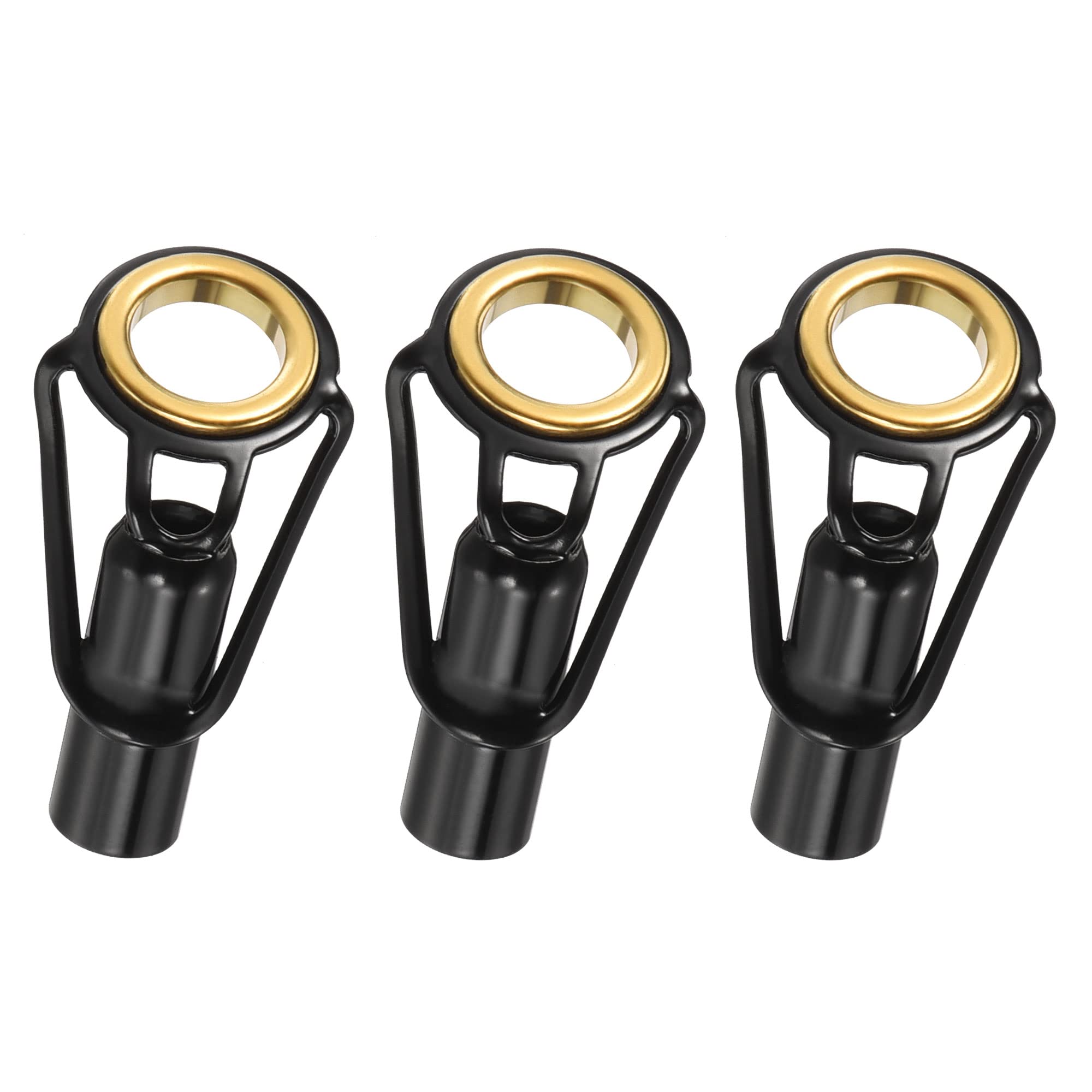 PATIKIL 5.5mm Tube Dia Fishing Rod Tips Repair Kit, 3pcs Stainless Steel Ring Guide for Saltwater Freshwater Fishing
