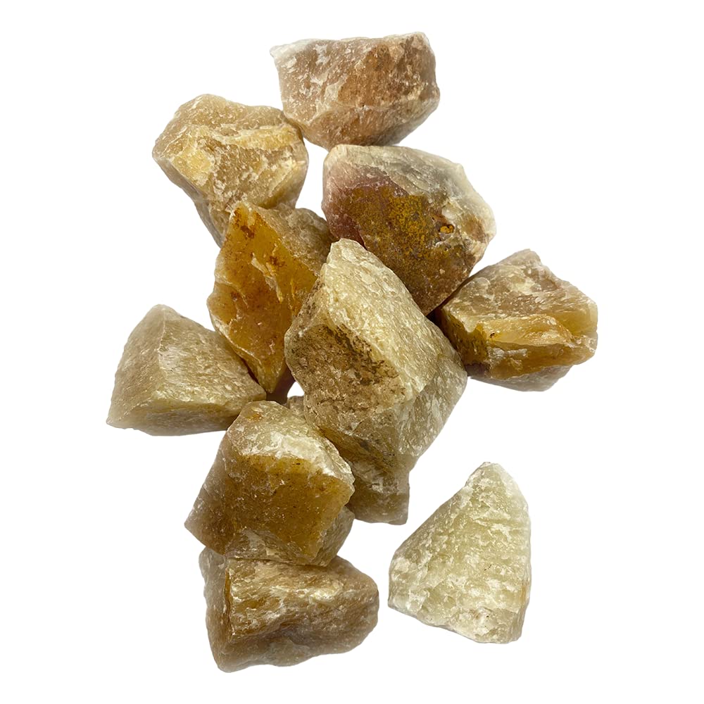 VIE Naturals Raw Rough Cut Crystals Pack, 1kg, Yellow Aventurine