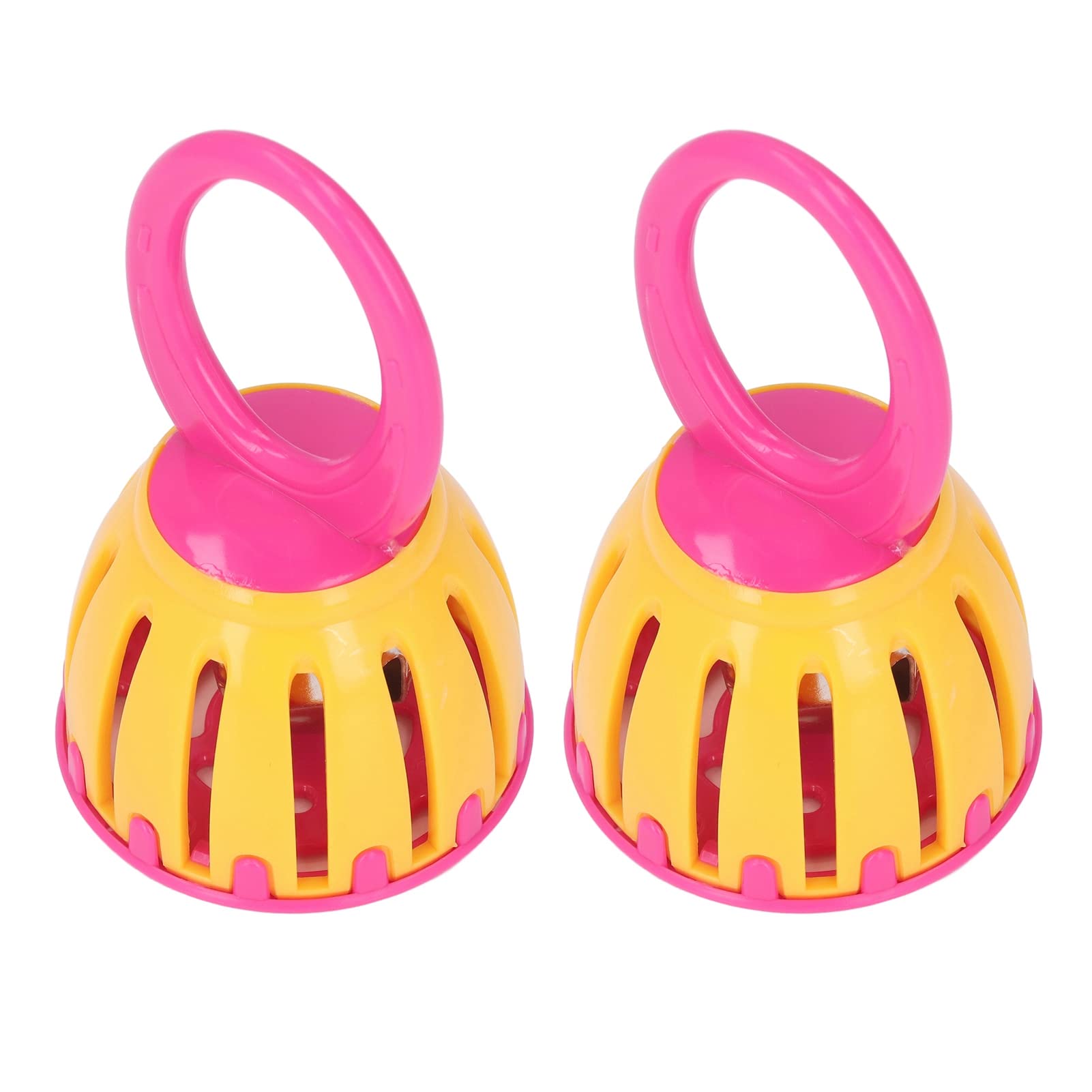 FOLOSAFENAR Cage Bell Baby Rattle, Round Corner Design, Comfortable Grip for Toddlers, Home Use