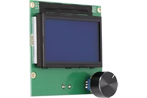 ASHATA Replacement LCD Screen for CR10S CR10 3D Printer, CR10s Display, CR10S Screen, 3D Printer LCD Display Screen Controller for CR10S CR10, with 2 Cable, 3D Printer Kit Accessory