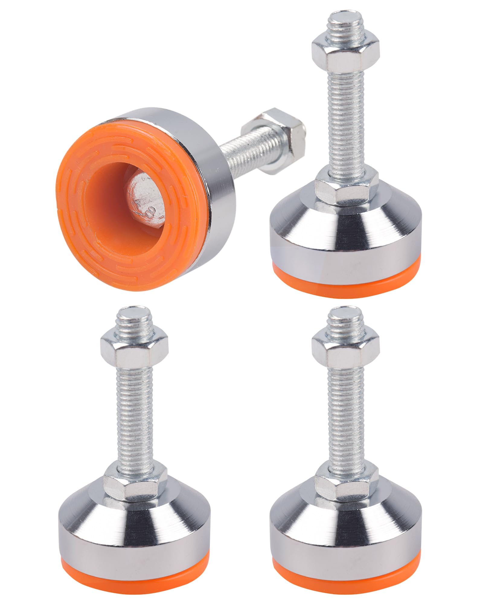 Tycoonest 4 PCS M12xThread 50xBase 50 Leveling Feet Adjustable Carbon Steel Machine Feet Heavy Duty Furniture Leveler for Furniture,Table, Cabinets, Workbench — image 1