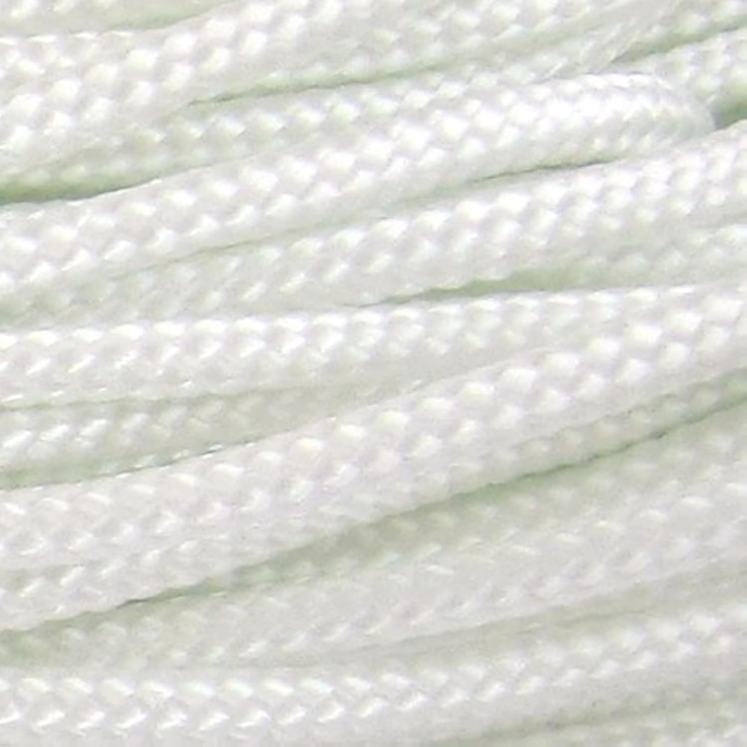 PARACORD PLANET 10, 25, 50, and 100 Foot Hanks of 425 Paracord (3mm) - Made of 100% Nylon for Tactical, Crafting, Survival, General Use, and Much More (White, 50 Feet) — image 1