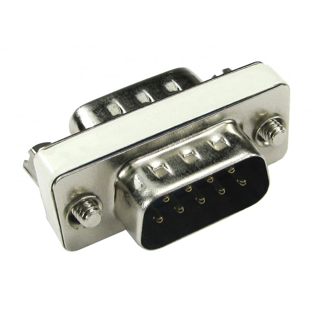 World of Data 9 Pin Male Serial RS232 Gender Changer Adapter