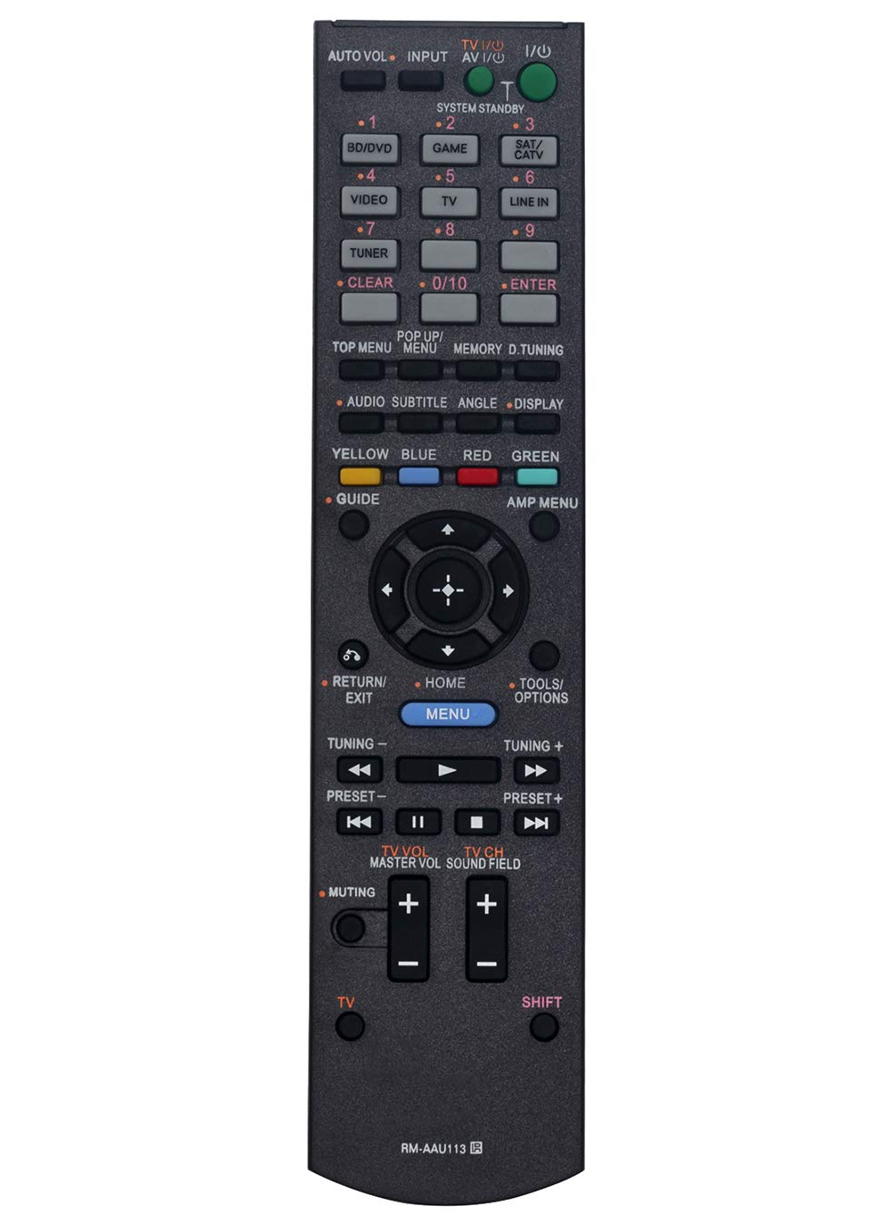 VINABTY RM-AAU113 Replacement Remote Control Fit for Sony Sound Bars Sub RM-AAU115 RM-AAU114 HT-CT550W HT-FS30 HT-SS380