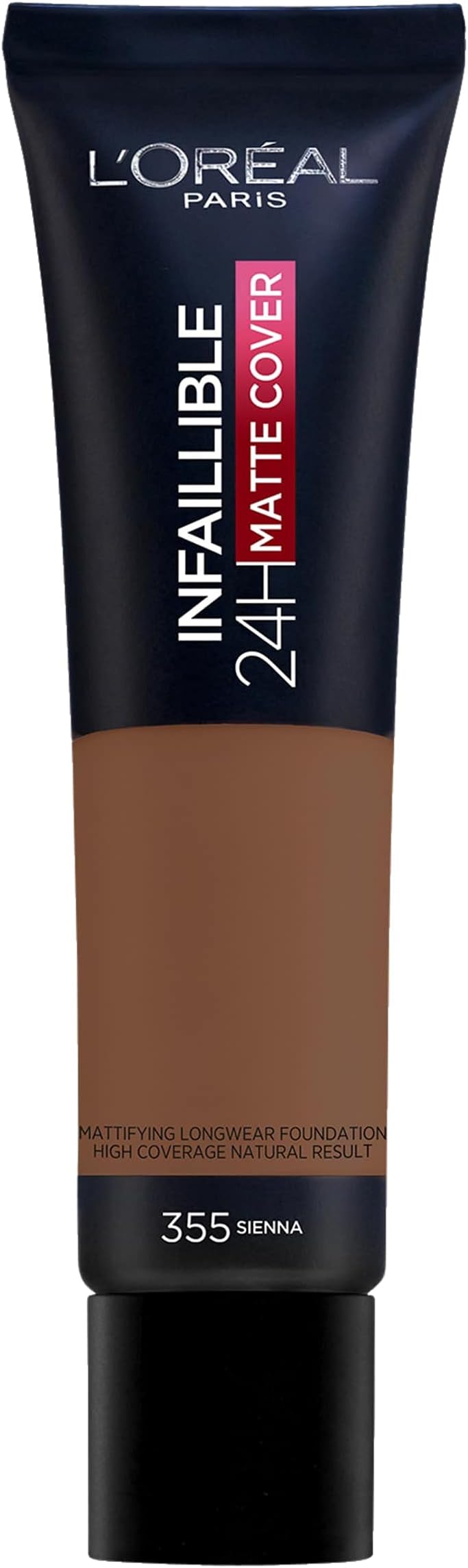 L'Oreal Paris Infallible Matte Cover Foundation 24hr 355 Sienna SPF18 30ml