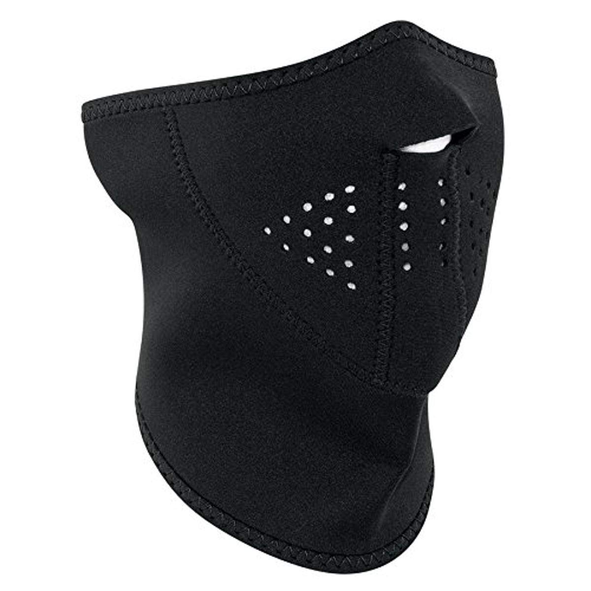 ZANZanheadgear Neoprene 'Skull' Design 3-Panel Half Mask (Black, One Size)