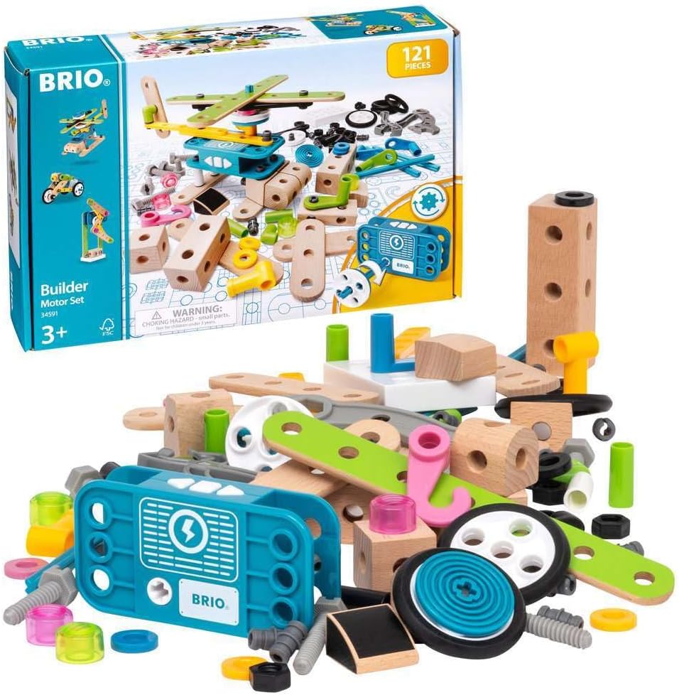 BRIO Builder Motor Construction Set - STEM Educational Toy for Ages 3+
