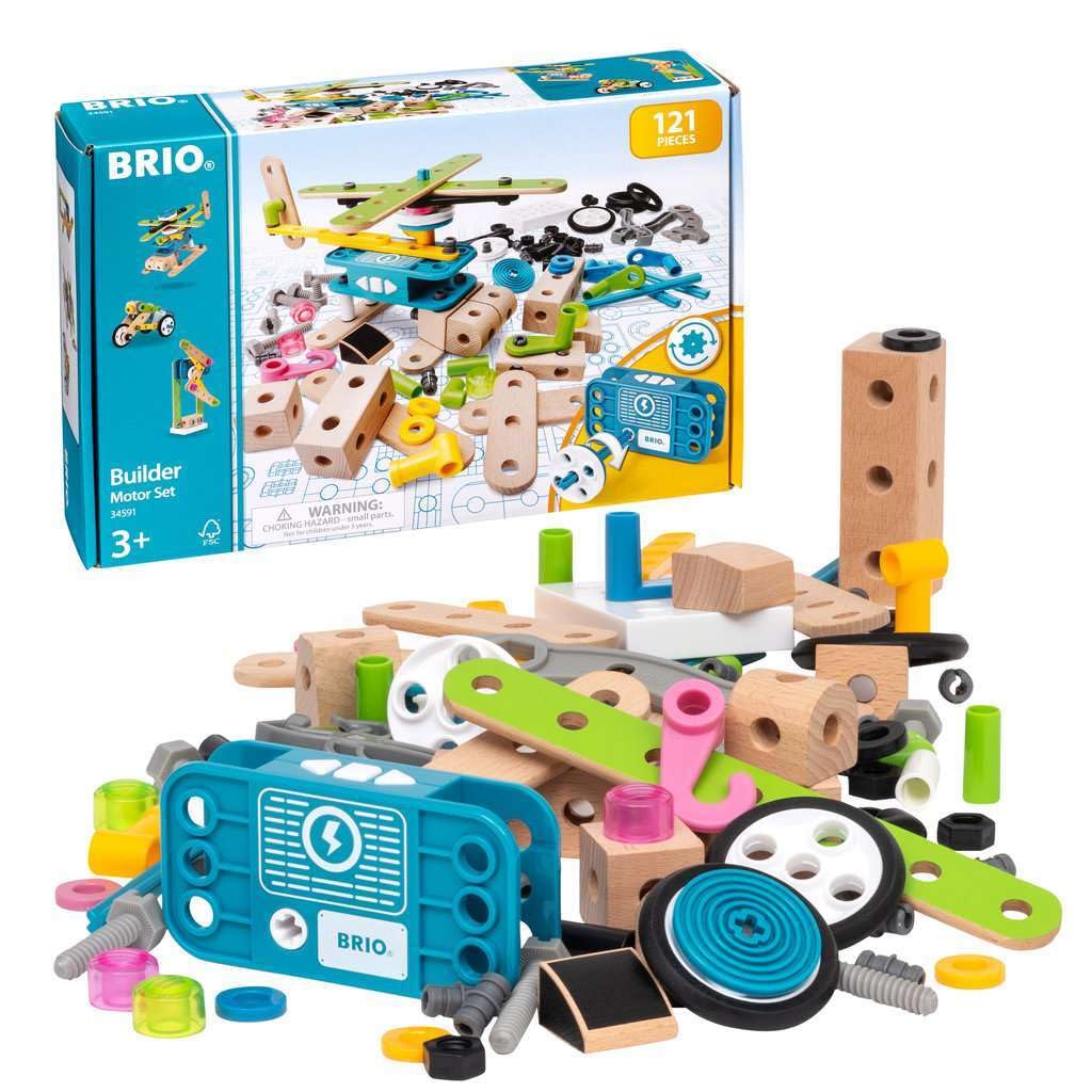 BRIO Builder Motor Construction Set - Learning, Building and Educational Toys for Ages 3 Years Up