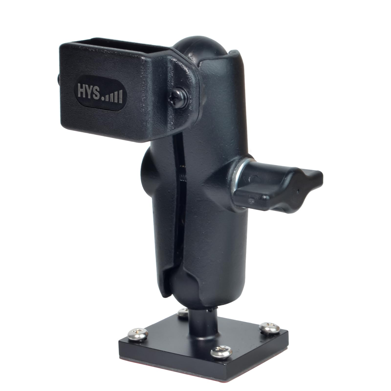 HYS Radio Adjustable Mount, Walkie Talkie Holder Compatible for Motorola Tlkr Baofeng UV5R Kenwood Midland 2 Way Radio, Suit for Car/Truck/Cabin/Desktop