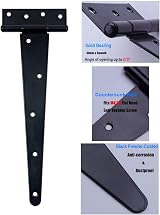 Sandiyago Heavy Duty 16 Inch T Hinge 3 Pack Black Screws Included view 3
