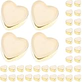100Pcs Heart Silicone Earring Backs Replacements Heart Shaped Earring Safety Back Stopper Rubber
