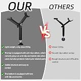 JFG RACING Motorcycle Rear Wheel Stand Foldable Paddock Stand Black view 2