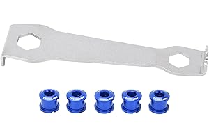 Bike Chainring Bolts, Single Chainring Bolts Single Short Chain Ring Bolts Dental Plate Screws Crank Bolts Chainwheel Bolts w