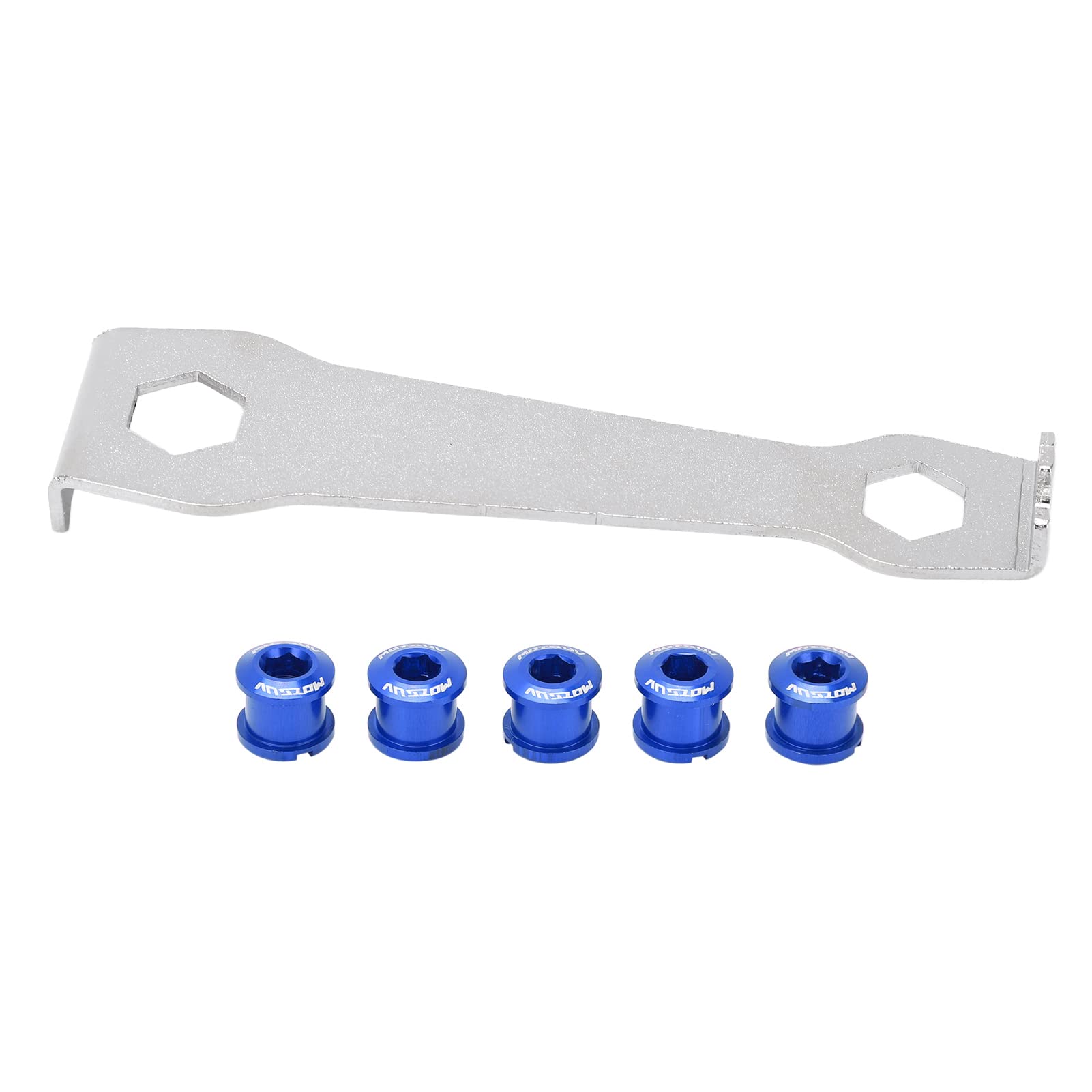 Tiiyee Single Chainring Bolts, Single Chainring Bolts Chain Screws Nails Chain Rings Bolts Crankset Single Chainwheel Bolts Aluminum Alloy Anodic Oxidation for Road Bike Mountain Bike