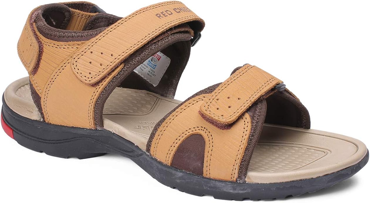 Amazon.com | Red Chief Rust Leather Sandal for Men RC15024 880 | Sandals