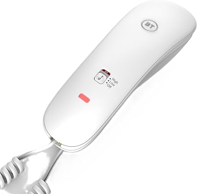 BT Duet 210 Corded Landline Phone 10 Memory LED Indicator Mute Hearing Aid