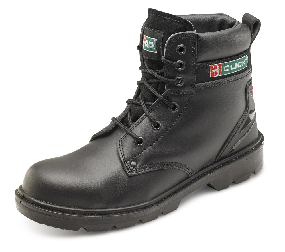 CLICK SMOOTH LEATHER 6 INCH BOOT BLACK 10