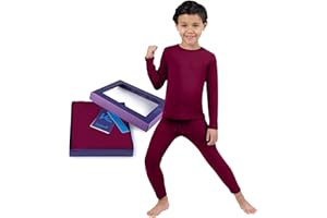 KICKOFF FLEXWEAR Thermal Underwear for Kids Boys Thermals Top & Bottom Set Long Underwear Base Layer Pajamas