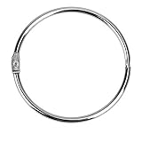 Binder Rings Loose Leaf Book Ring Large 2-3/4 Inch Diameter Nickel Plated （Silve