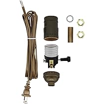 Creative Hobbies Pre-Wired Lamp Socket Kit – Black Phenolic, E26 Medium Base, 6-Foot Cord, UL Listed - View #6