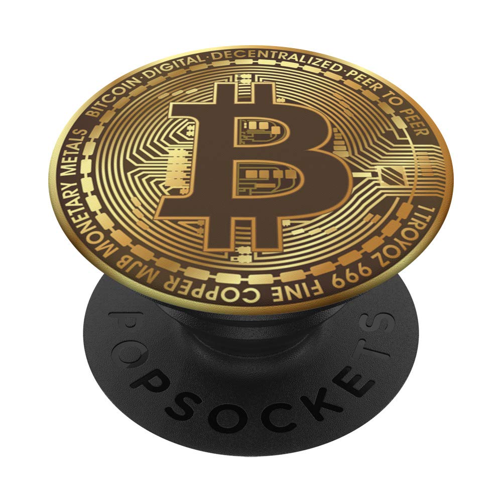 - BITCOIN - CRYPTO CURRENCY PopSockets PopGrip: Swappable Grip for Phones & Tablets