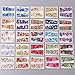 WOKOTO 50 Sheets Big Flower Image Nail Art Stickers Water Transfer Decals With 1 Pcs Anti-Static Tweezers And Nail Files Nail Art Decoration Tool Kit