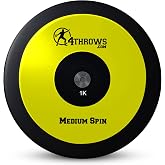 4THROWS Super, High, Medium &amp; Low Spin Competition Discus for Track &amp; Field | High School | College | Men &amp; Women | IAAF World Athletics Certified with Free Carry Bag