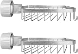 Bnimtm 2 Pcs Stainless Steel Shower Caddy 304 Soap Holder Rack Kitchen Taps view 7