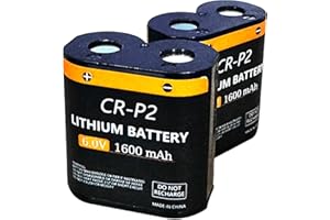 Fwioaor 6V CR-P2 Battery,2025 New Upgrades Lithium Photo Battery Replaces 223A,2CR-P2,EL223AP and DL223A 1600mAh Batteries(2-Pack)